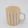 Mug rayé "Costa Nova Mar" - Moka