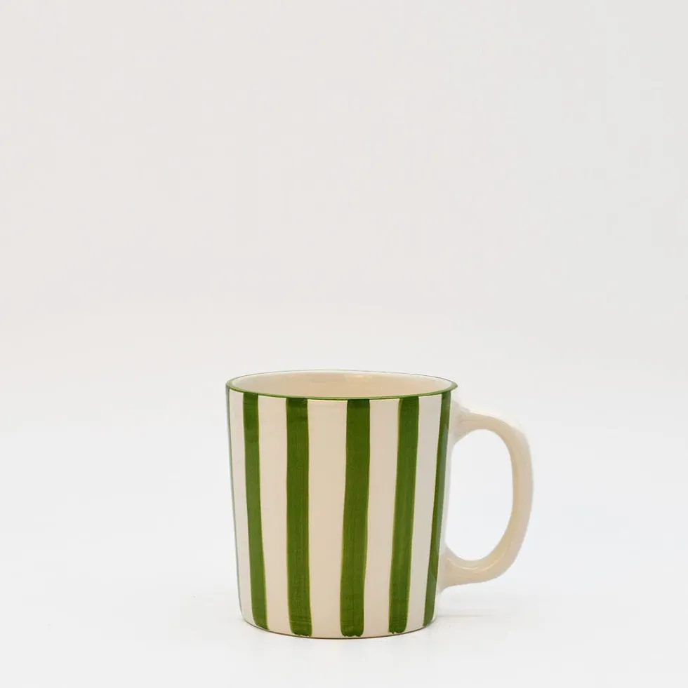 Mug rayé "Costa Nova Mar" - Vert
