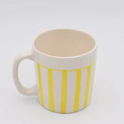 Mug rayé rayé "Costa Nova Mar" - Jaune