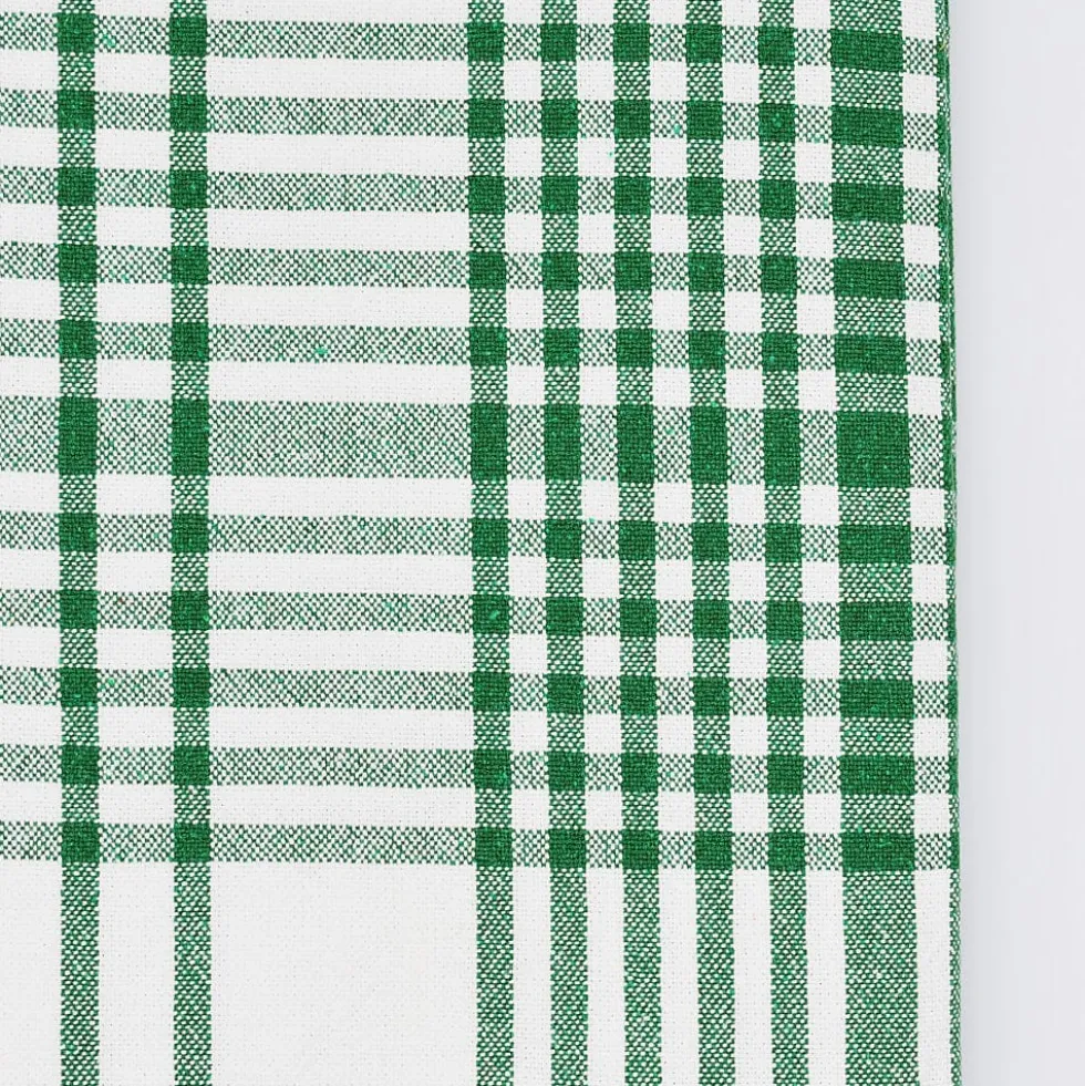 Nappe à carreaux en coton - Verte