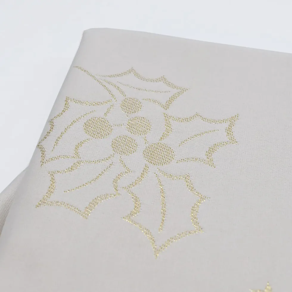 Nappe en coton "Festas" - Beige
