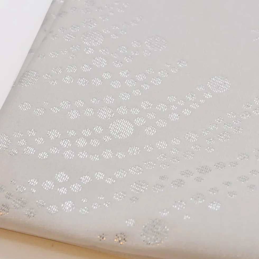 Nappe en coton "Festas" - Blanche