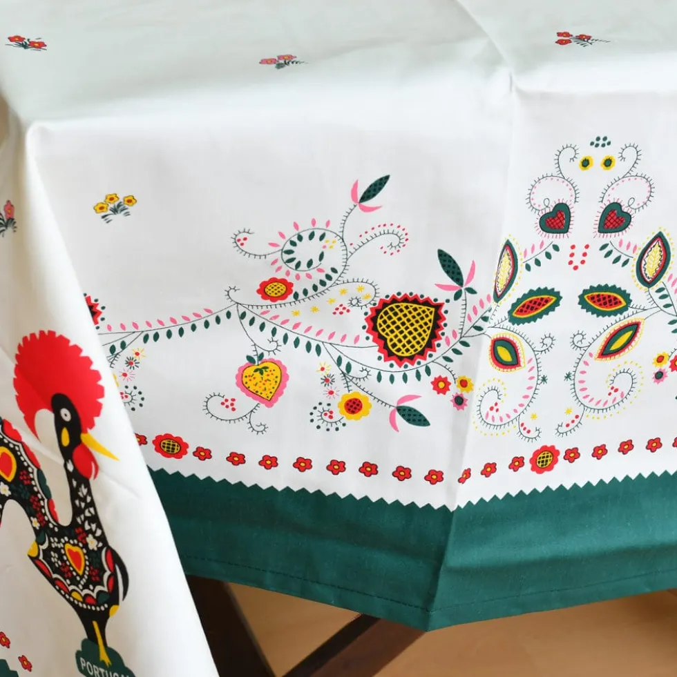 Nappe en coton "Galo" - Verte