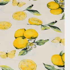 Nappe en coton "Limão" - Jaune