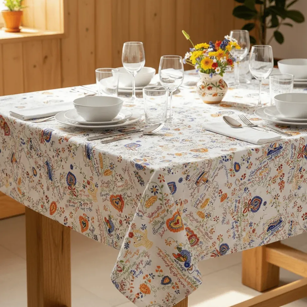 Nappe en coton "Namorados"