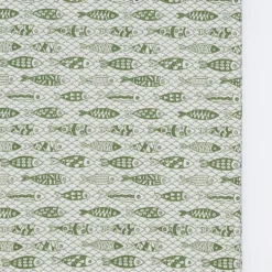 Nappe en coton "Sardinhas" - Vert
