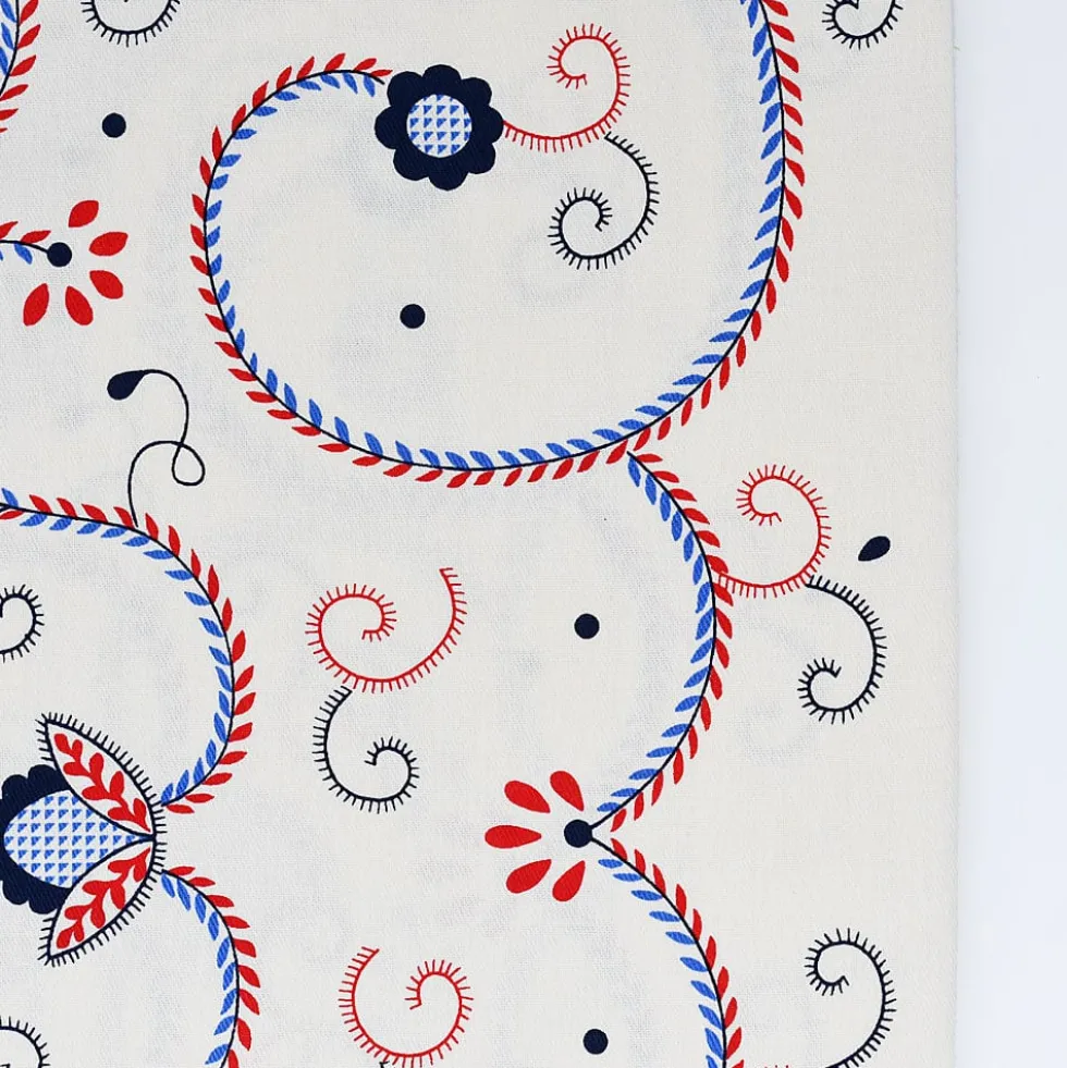 Nappe en coton "Viana" - Rouge