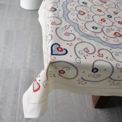 Nappe en coton "Viana" - Rouge