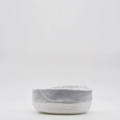 Panier en coton à parements gris
