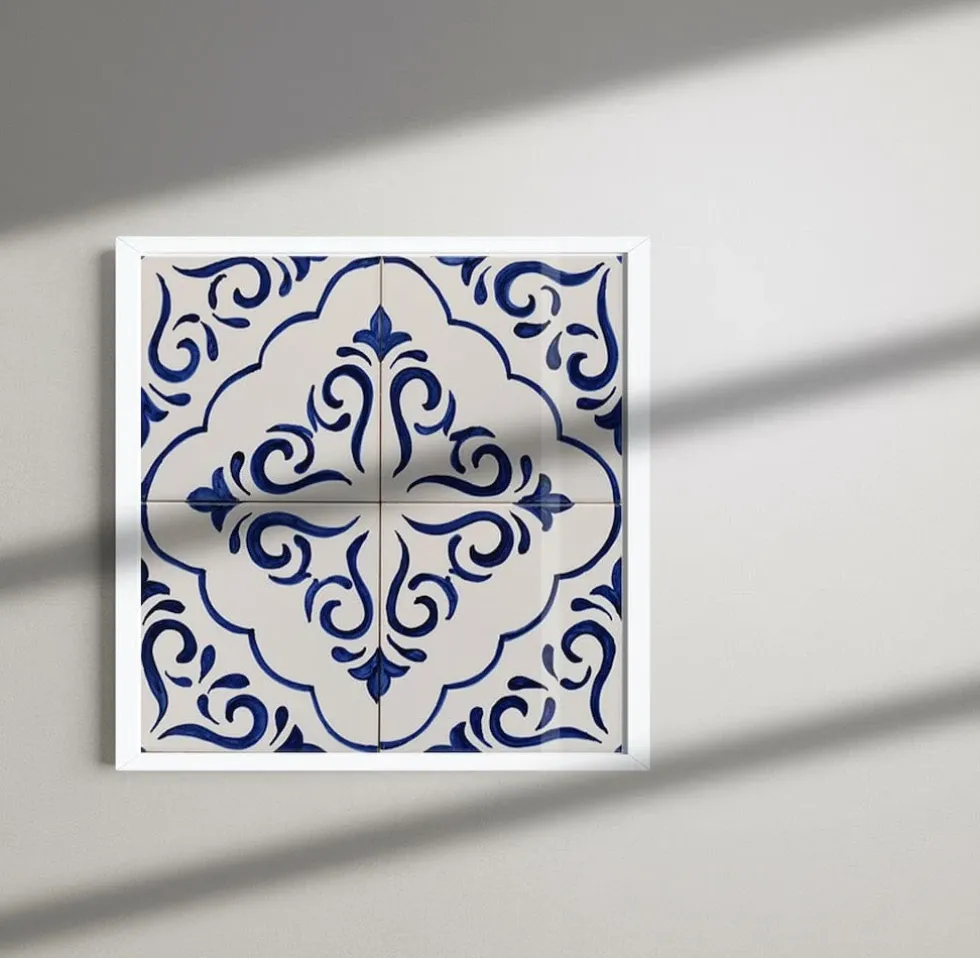 Panneau d'azulejos 28x28cm