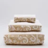 Parure de bain 3 pièces - Beige et ochre