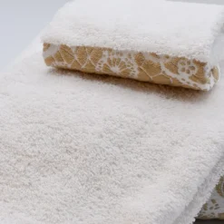 Parure de bain 3 pièces - Beige et ochre