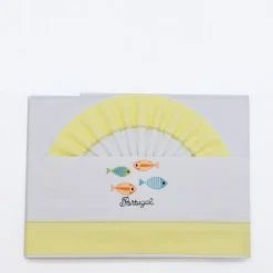 Parure de lit bébé "Sardinhas" - Jaune