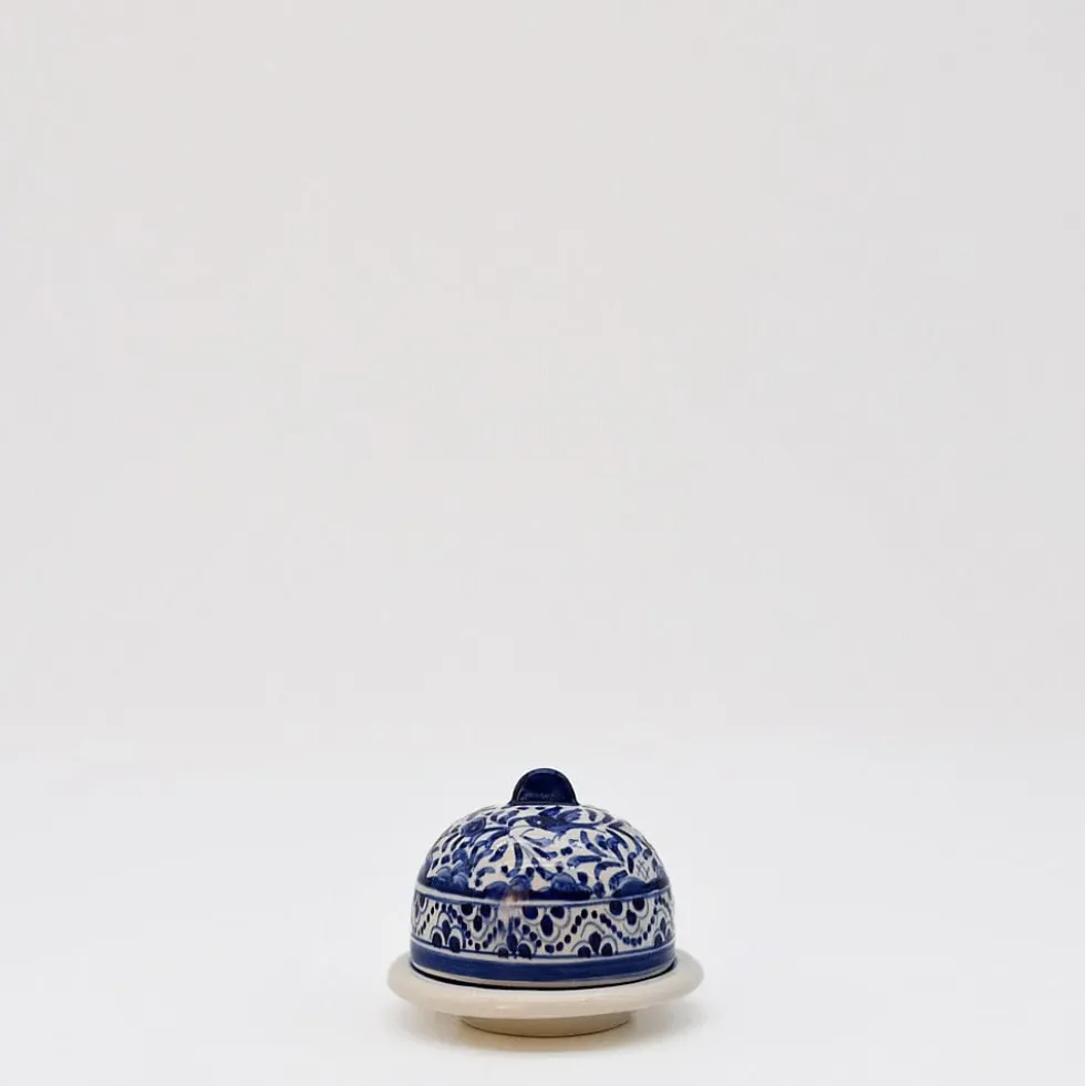 Petit beurrier en céramique de Coimbra