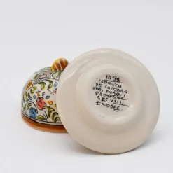Petit beurrier en céramique de Coimbra