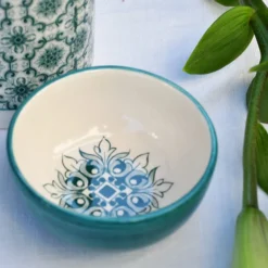 Petit bol en céramique "Brasão" 8cm - Vert