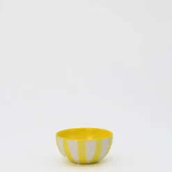 Petit bol rayé "Costa Nova Mar" - Jaune