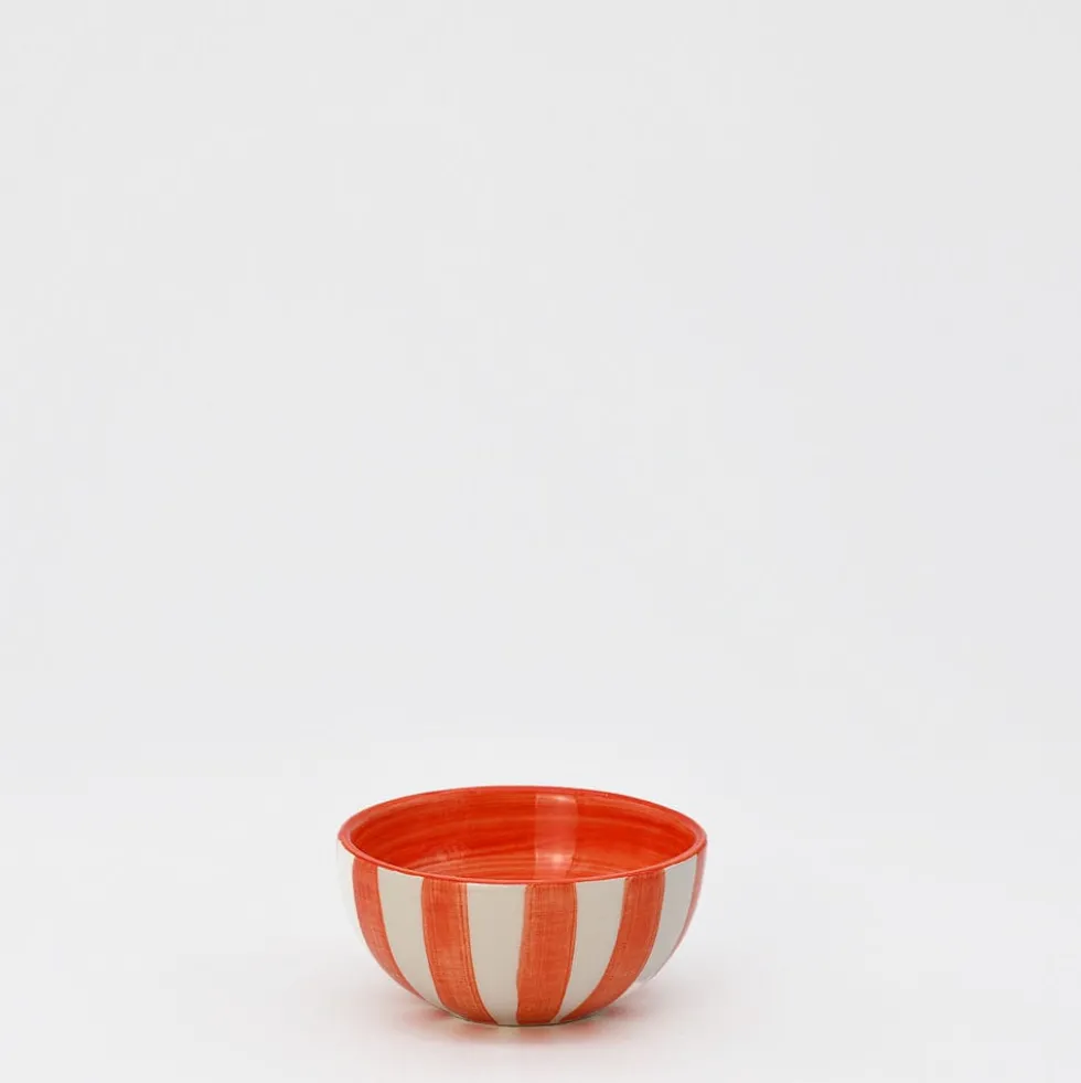 Petit bol rayé "Costa Nova Mar" - Rouge