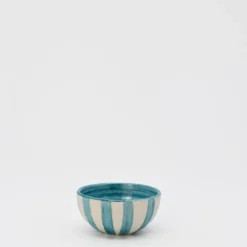 Petit bol rayé "Costa Nova Mar" - Turquoise