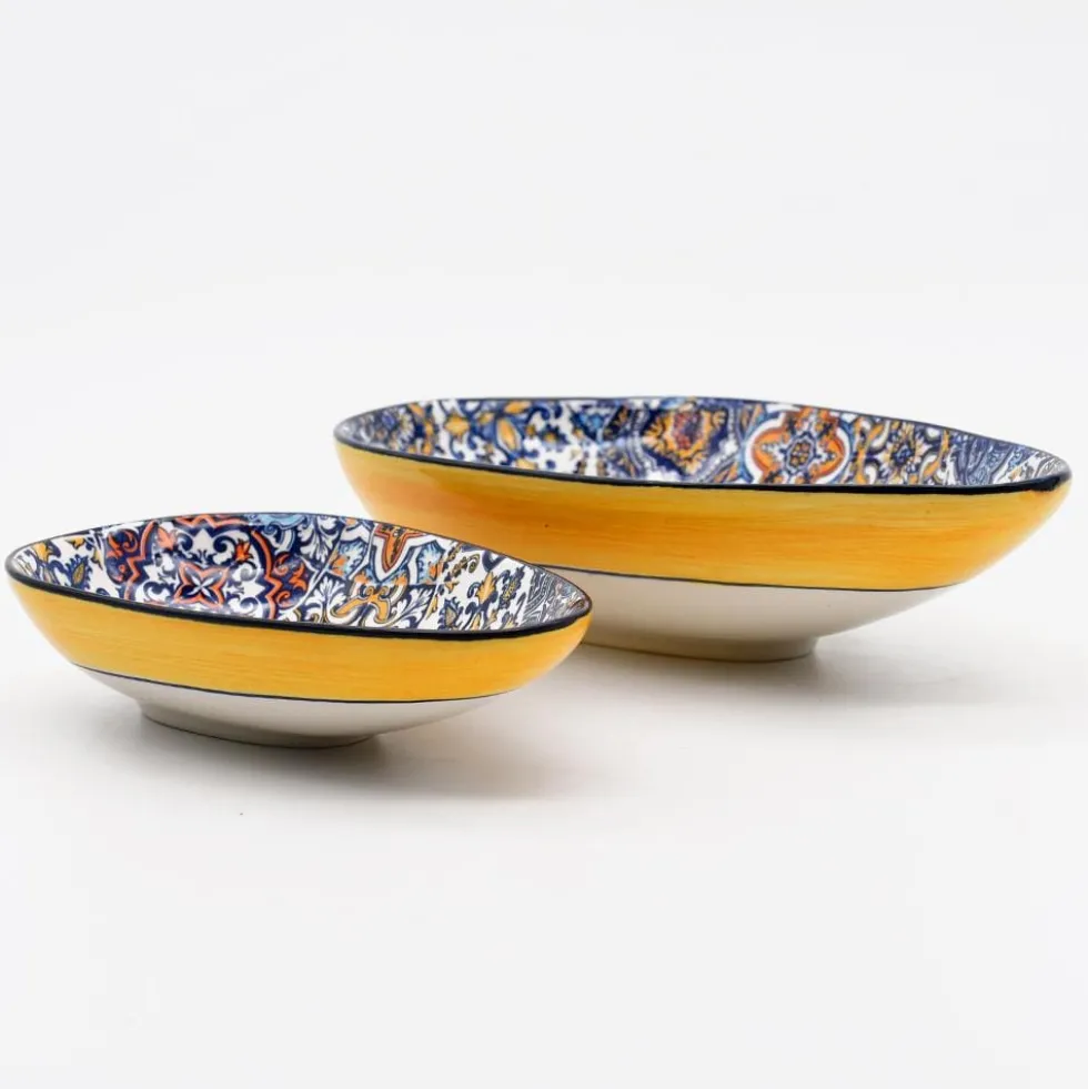 Petit de service plat ovale "Azulejos"