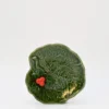 Petite assiette en céramique "Avezinho" verte