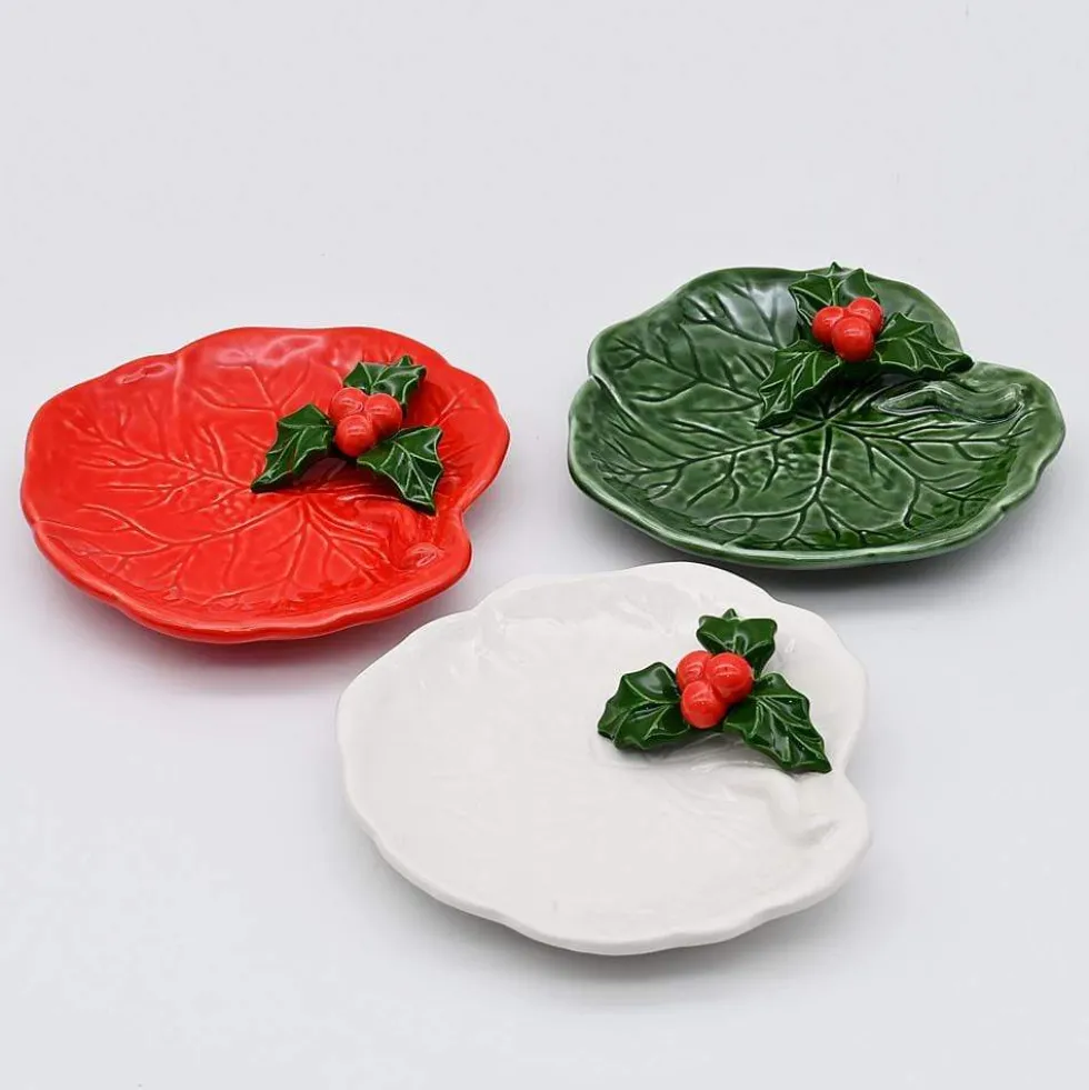 Petite assiette en céramique "Avezinho" verte