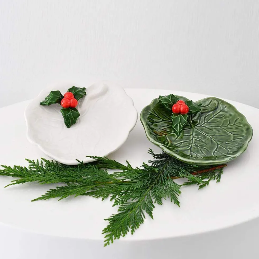 Petite assiette en céramique "Avezinho" verte