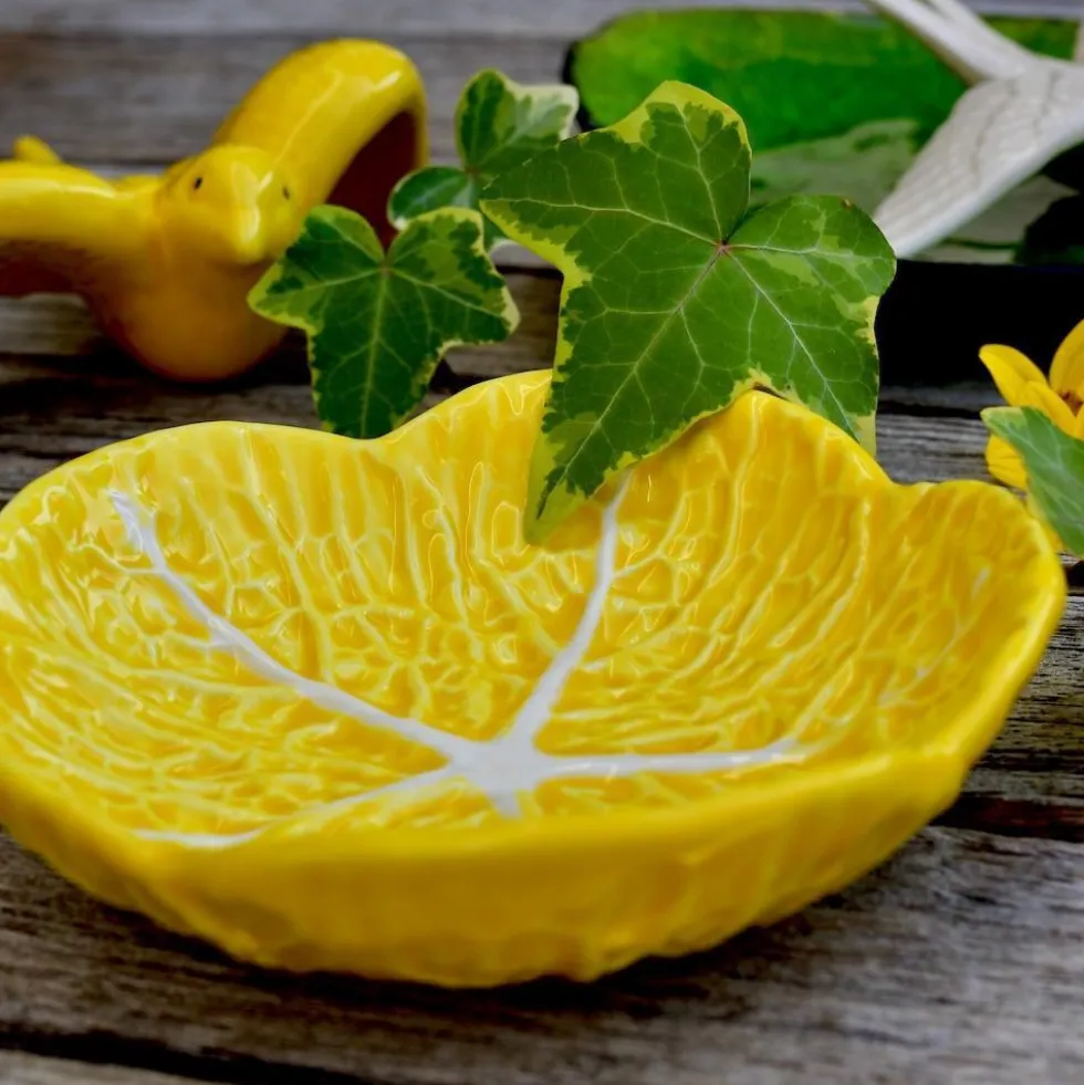 Petite assiette en céramique en forme de chou - 12 cm
