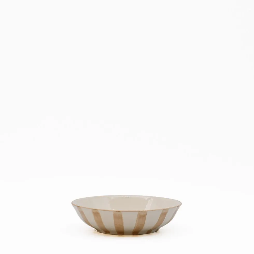 Petite coupe rayée "Costa Nova Mar" - Moka