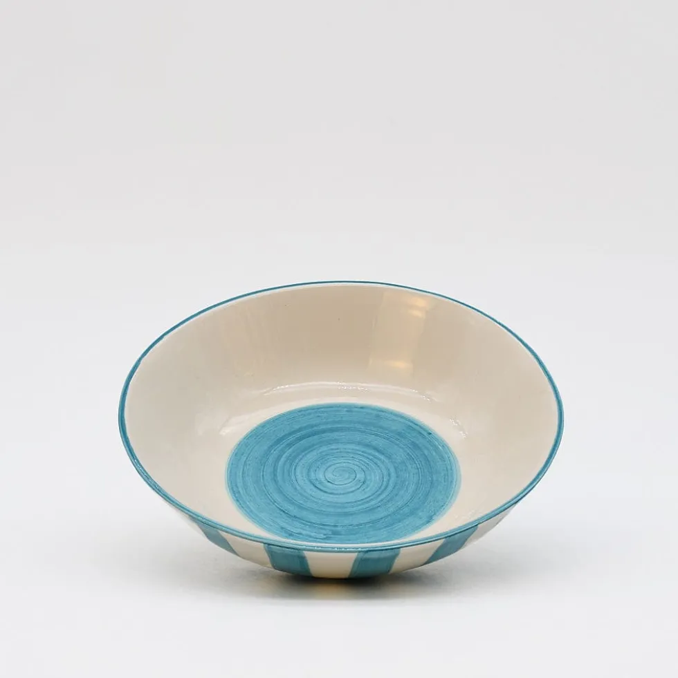Petite coupe rayée "Costa Nova Mar" - Turquoise