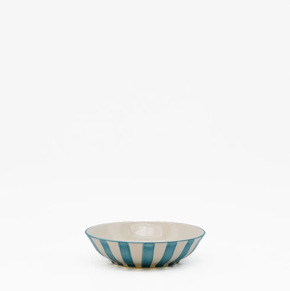 Petite coupe rayée "Costa Nova Mar" - Turquoise
