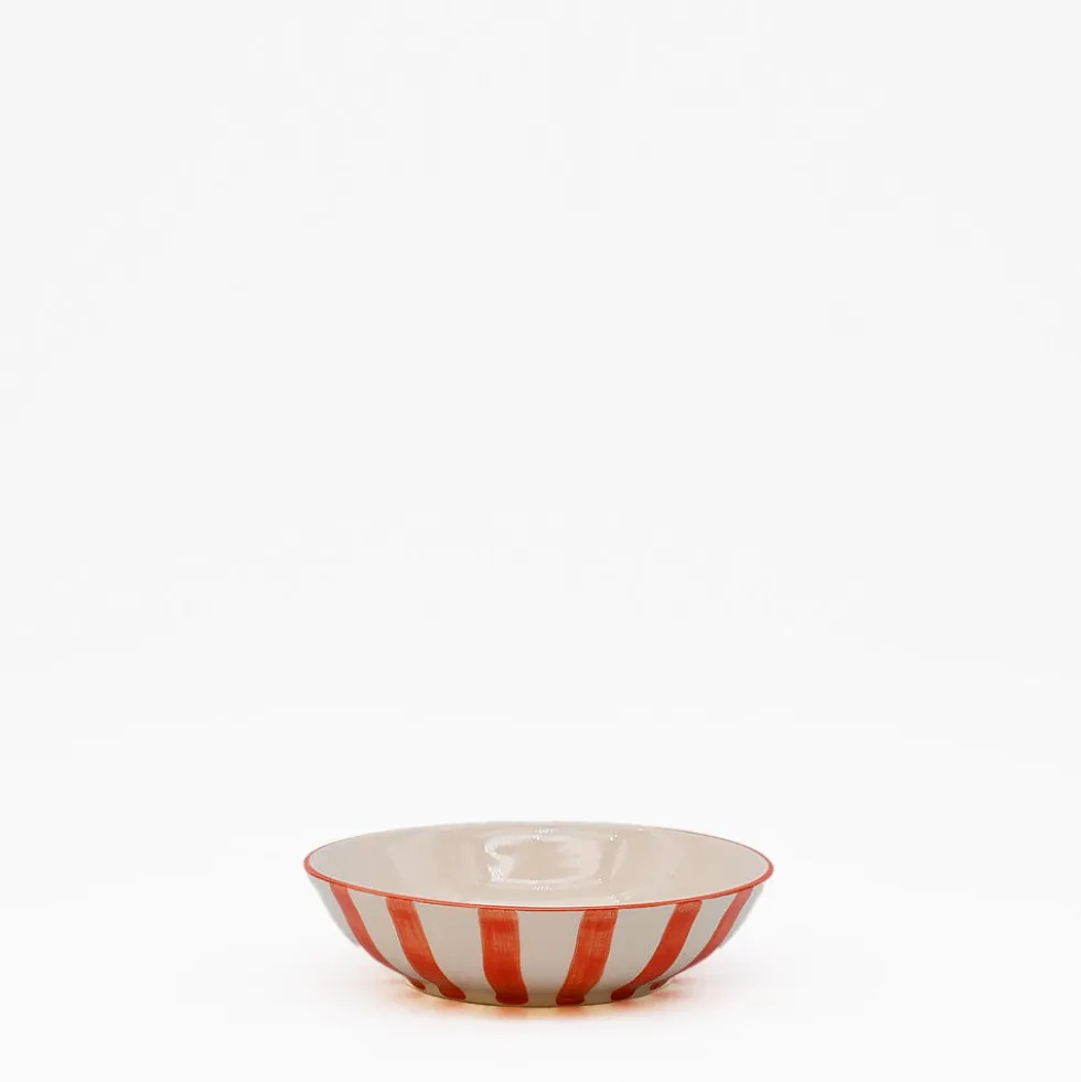 Petite coupe rayée "Costa Nova Mar" - Rouge