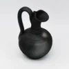 Petite cruche en terre cuite noire de Bisalhães - 13cm