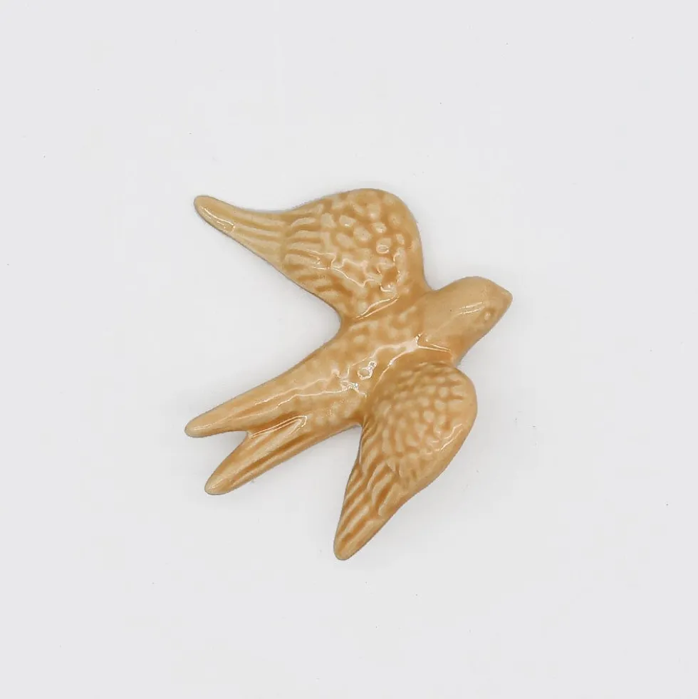 Petites hirondelles en céramique 8cm - 20 couleurs