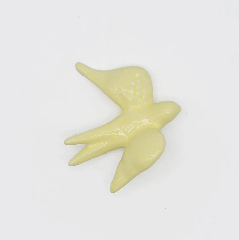 Petites hirondelles en céramique 8cm - 20 couleurs
