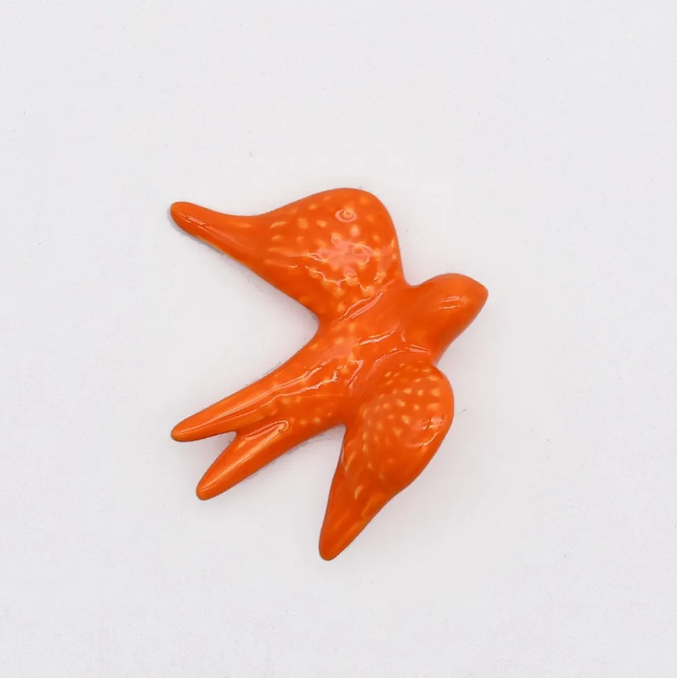Petites hirondelles en céramique 8cm - 20 couleurs