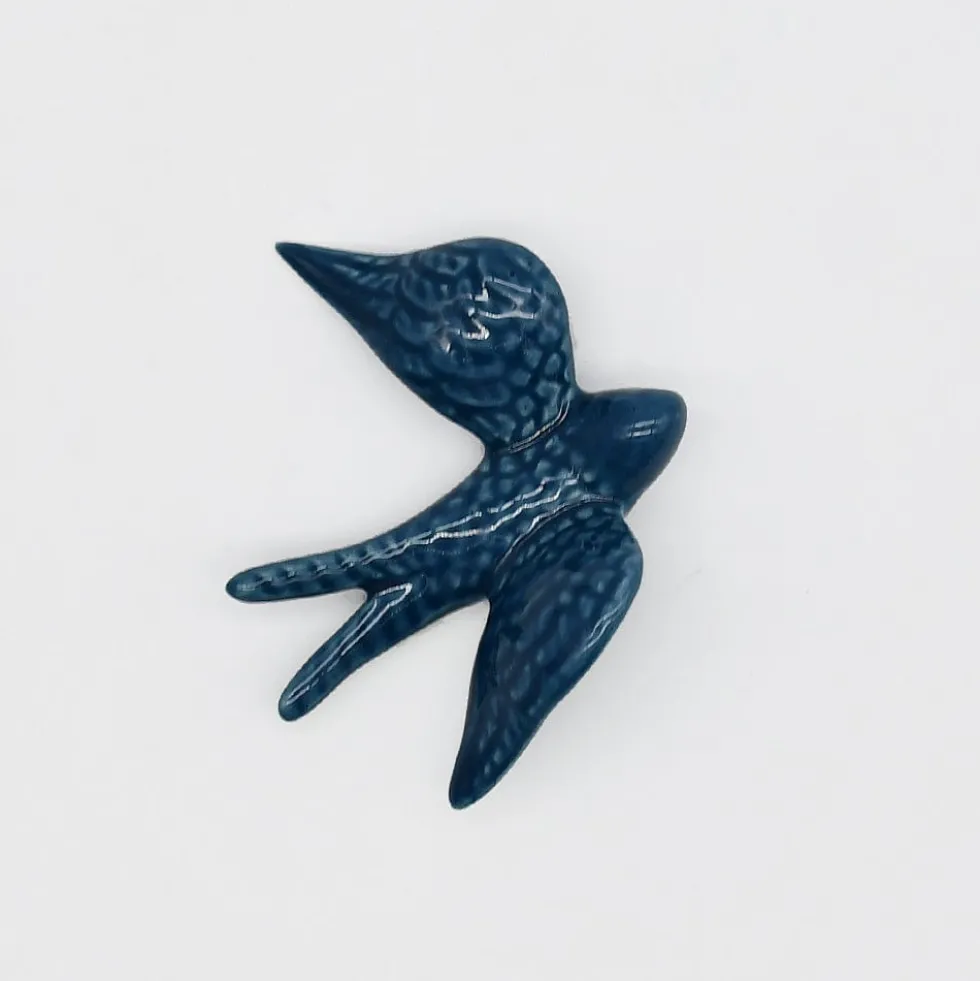Petites hirondelles en céramique 8cm - 20 couleurs