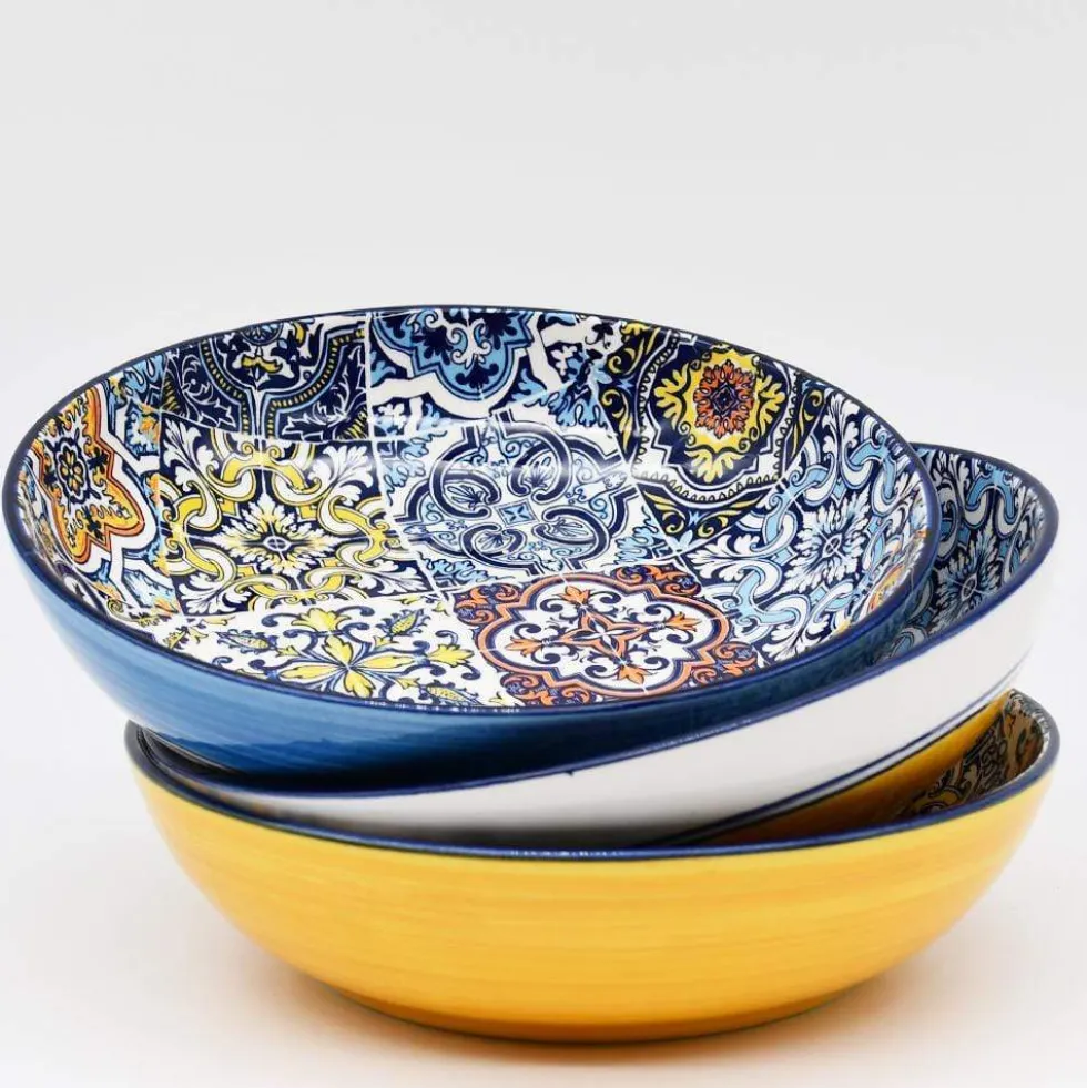 Petit plat de service creux "Azulejos" - 19 cm