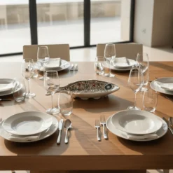 Petit plat de service en céramique de Coimbra - 25cm