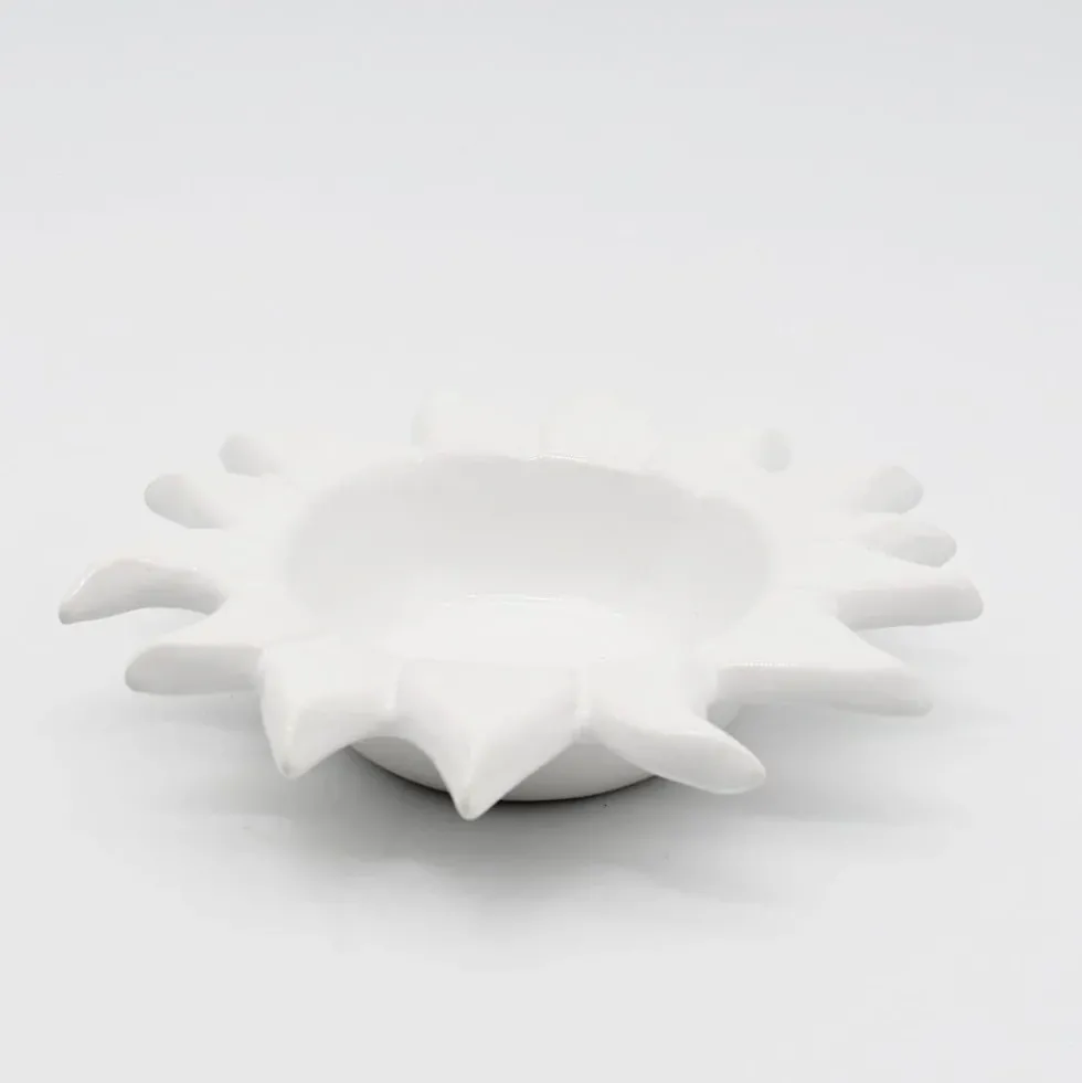 Petit plat en céramique "Sol" - Blanche