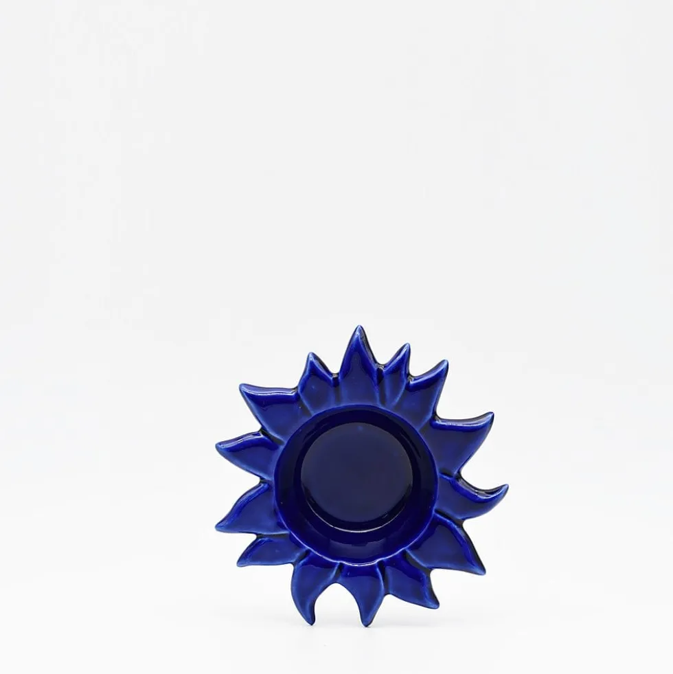 Petit plat en céramique "Sol" - Bleue