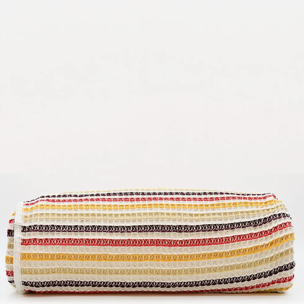 Plaid Couvre-lit en coton 240x200 - Marron