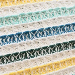 Plaid Couvre-lit en coton 240x200 - Turquoise