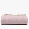 Plaid en coton "Chevrons" - Rose