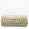 Plaid en coton "Hexa" - Beige
