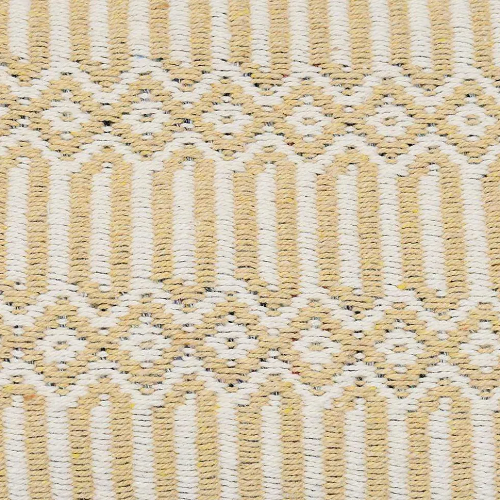 Plaid en coton "Hexa" - Beige