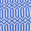 Plaid en coton "Hexa" - Bleu