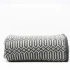 Plaid en coton "Hexa" - Gris