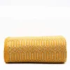 Plaid en coton "Hexa" - Ocre