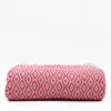 Plaid en coton "Losango" - Rose